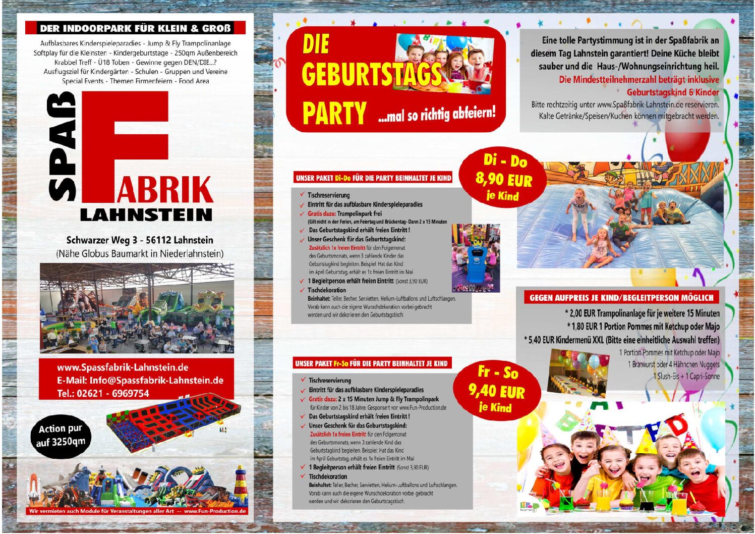 Flyer Zum Ausdrucken Spassfabrik Lahnstein